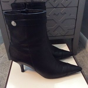 Coach  Marysa  Black Leather Boots  6.5  Pre-Owned